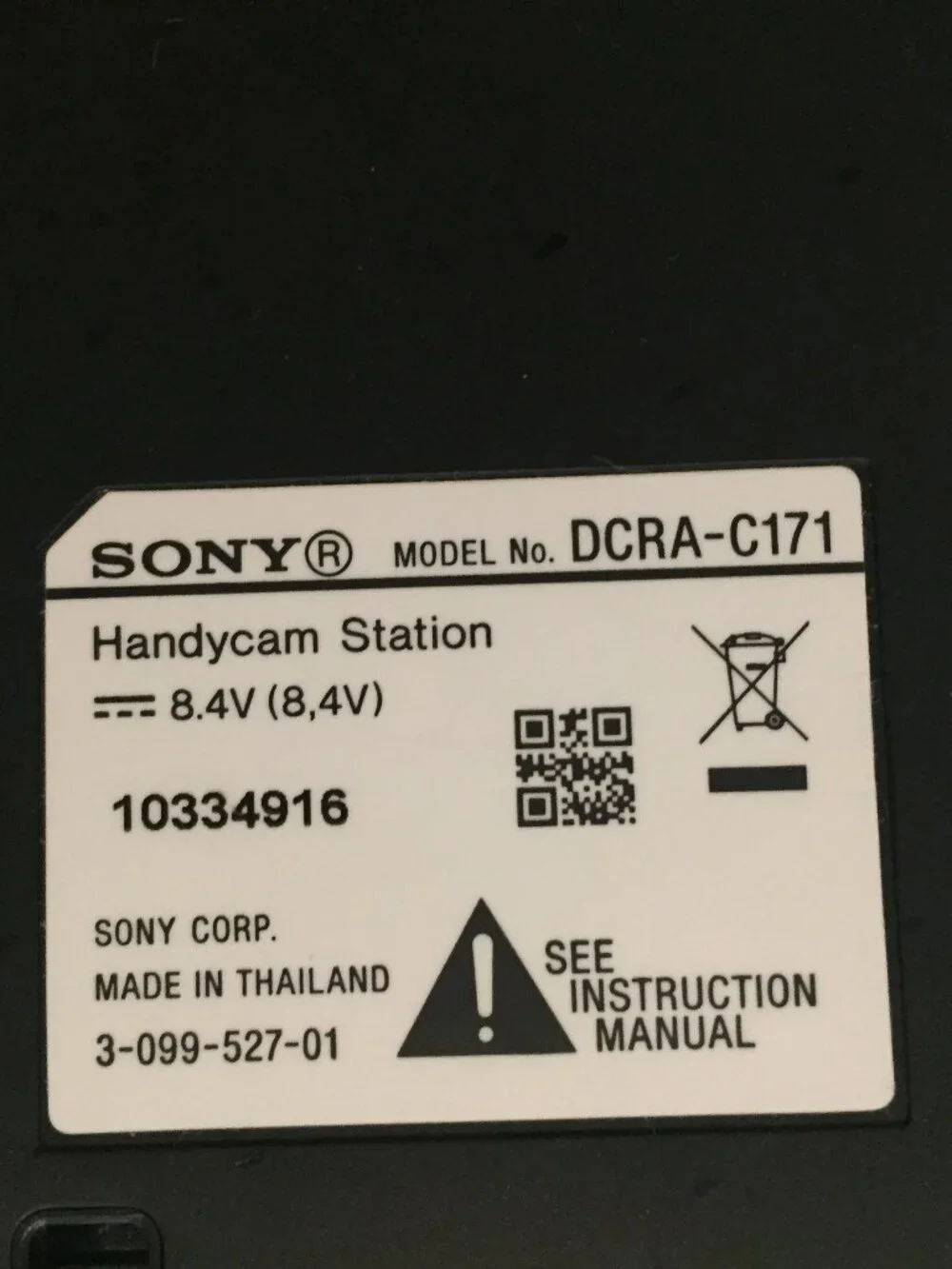SONY DCRA-C171 Handycam Station Dock For DCR-SR42 DCR-SR82 DCR-SR200 DCR-SR300